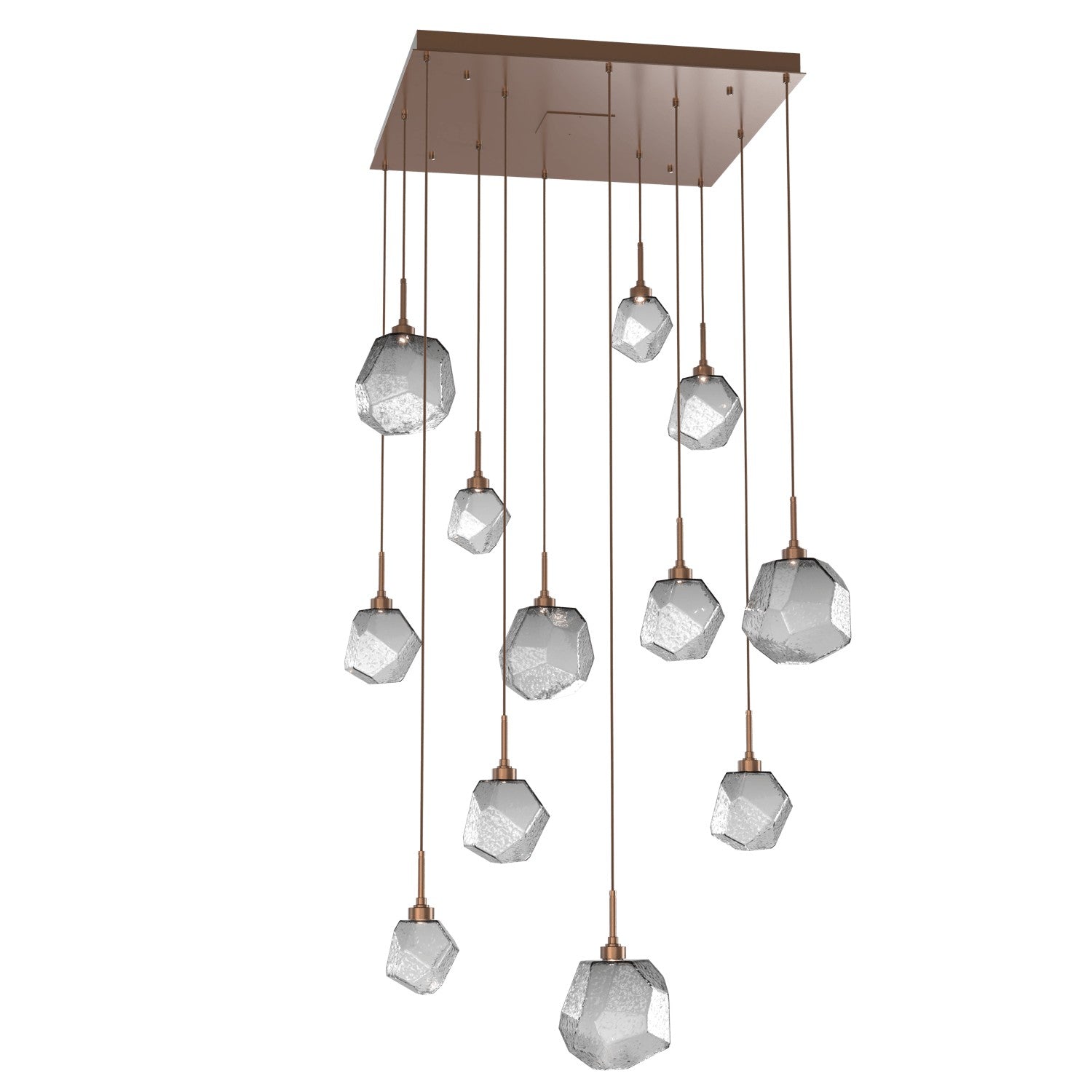 Hammerton Studio - CHB0039-12-BB-S-C01-L1 - LED Pendant - Gem - Burnished Bronze