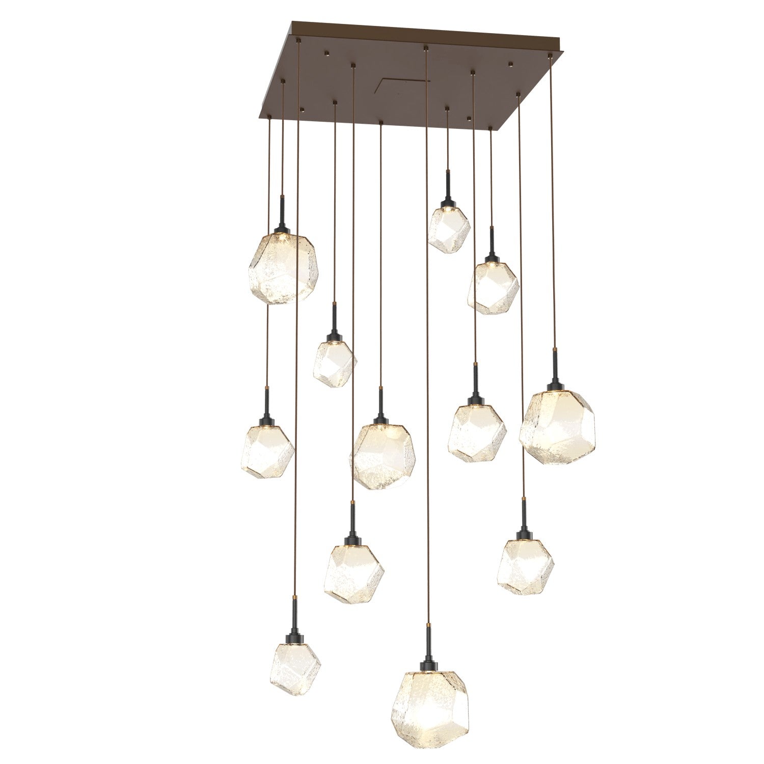 Hammerton Studio - CHB0039-12-FB-A-C01-L1 - LED Pendant - Gem - Flat Bronze