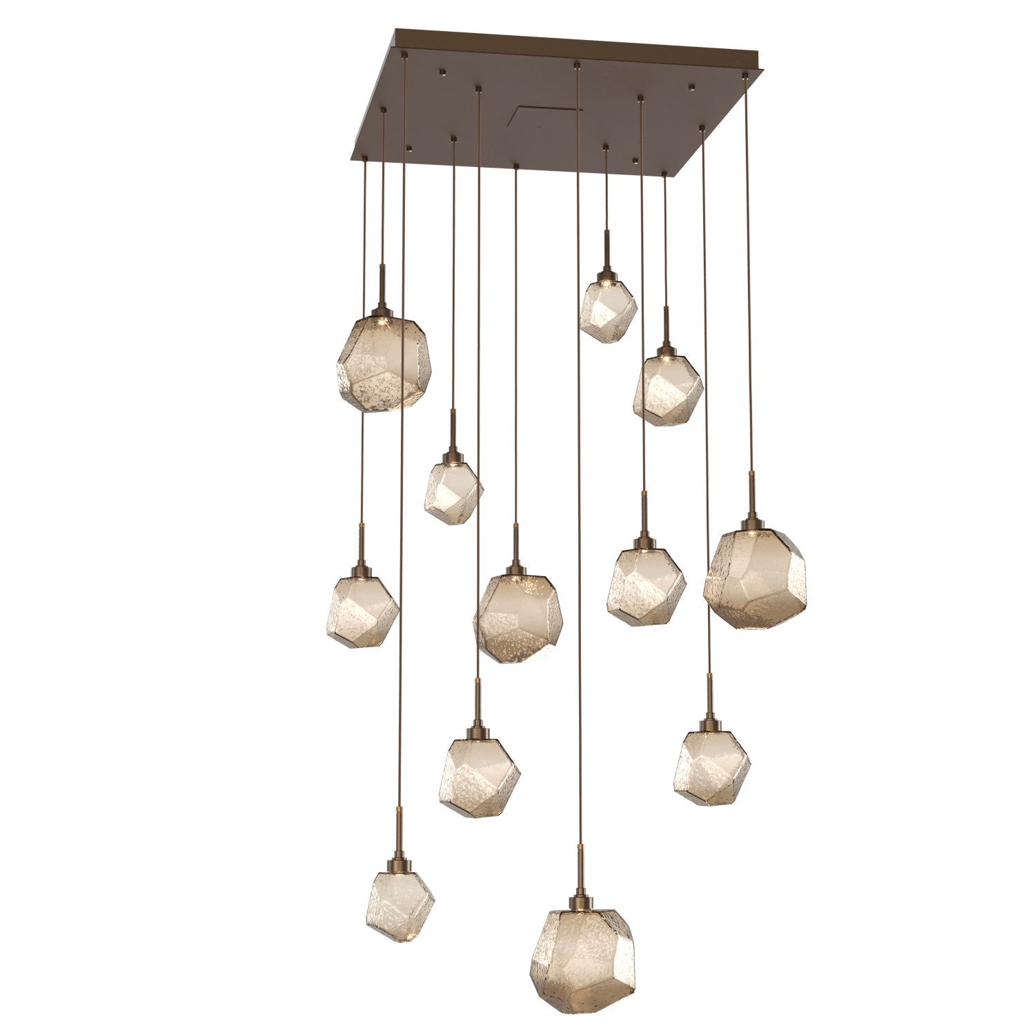 Hammerton Studio - CHB0039-12-FB-B-C01-L1 - LED Pendant - Gem - Flat Bronze