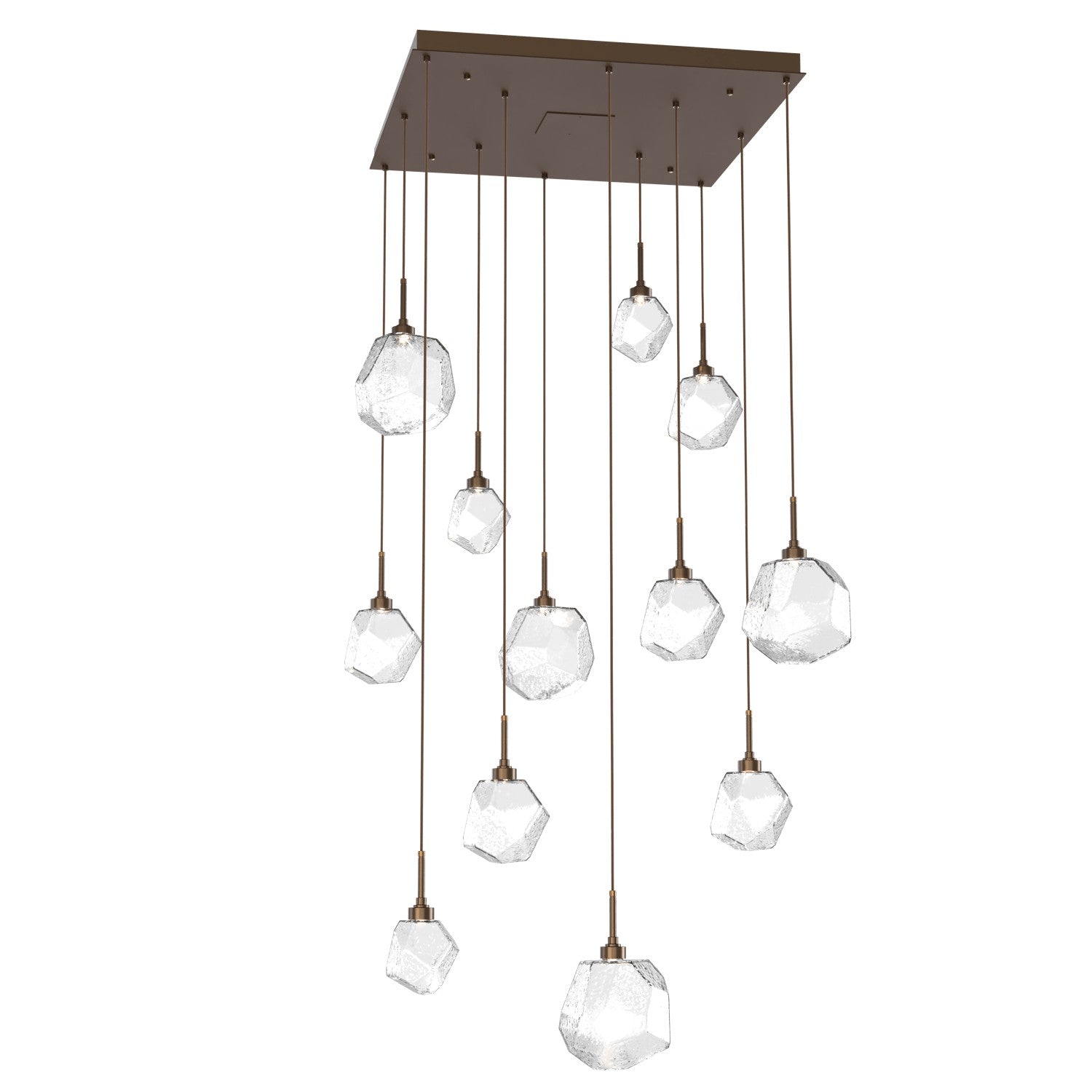 Hammerton Studio - CHB0039-12-FB-C-C01-L1 - LED Pendant - Gem - Flat Bronze