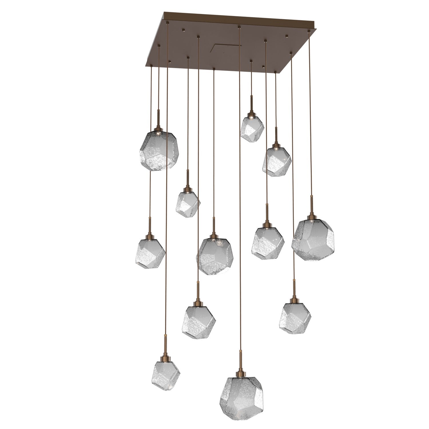 Hammerton Studio - CHB0039-12-FB-S-C01-L1 - LED Pendant - Gem - Flat Bronze