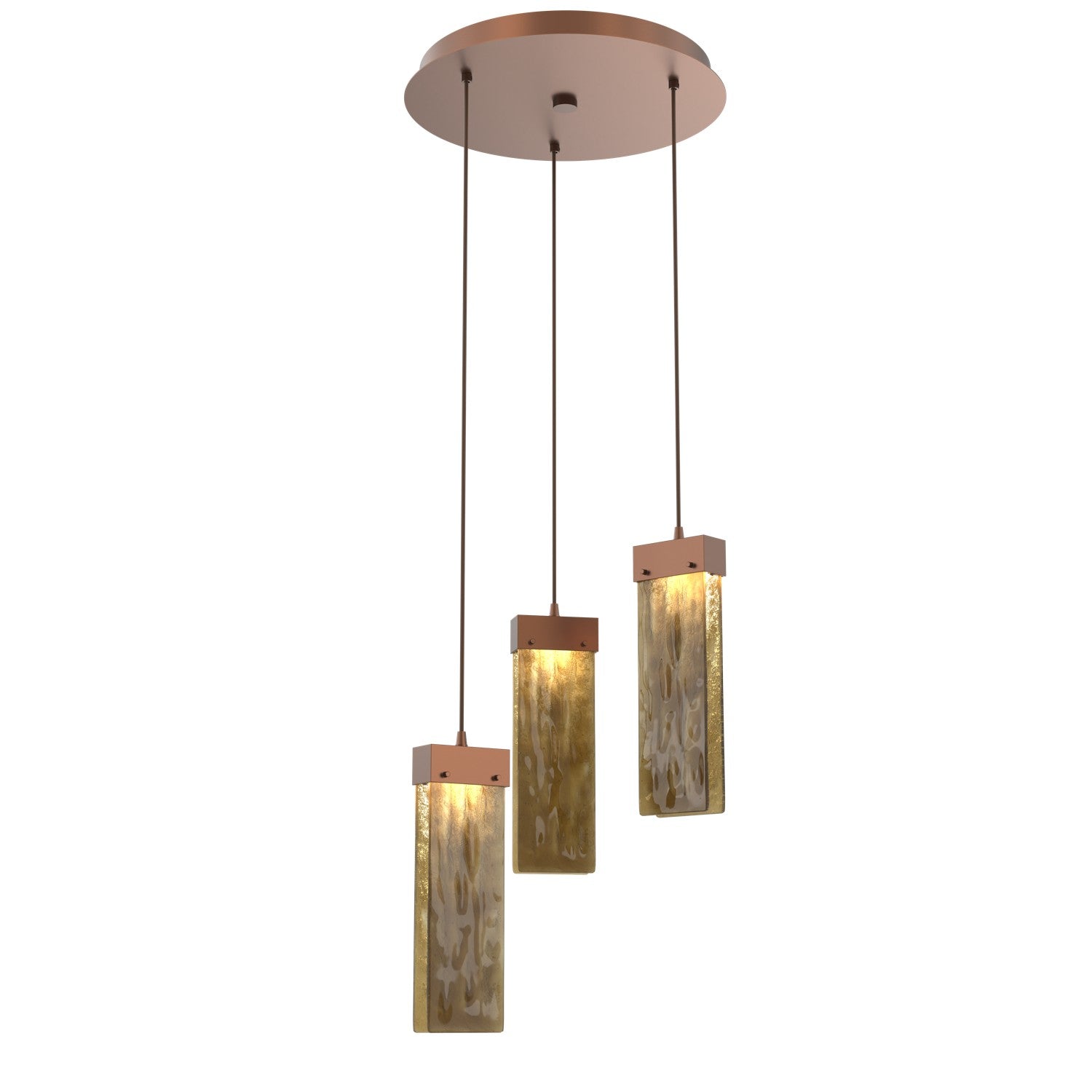 Hammerton Studio - CHB0042-03-BB-BG-C01-L1 - LED Pendant - Parallel - Burnished Bronze