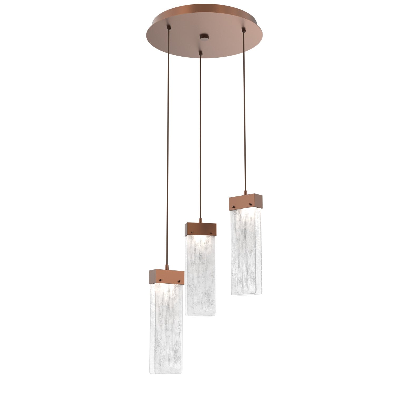 Hammerton Studio - CHB0042-03-BB-CG-C01-L1 - LED Pendant - Parallel - Burnished Bronze