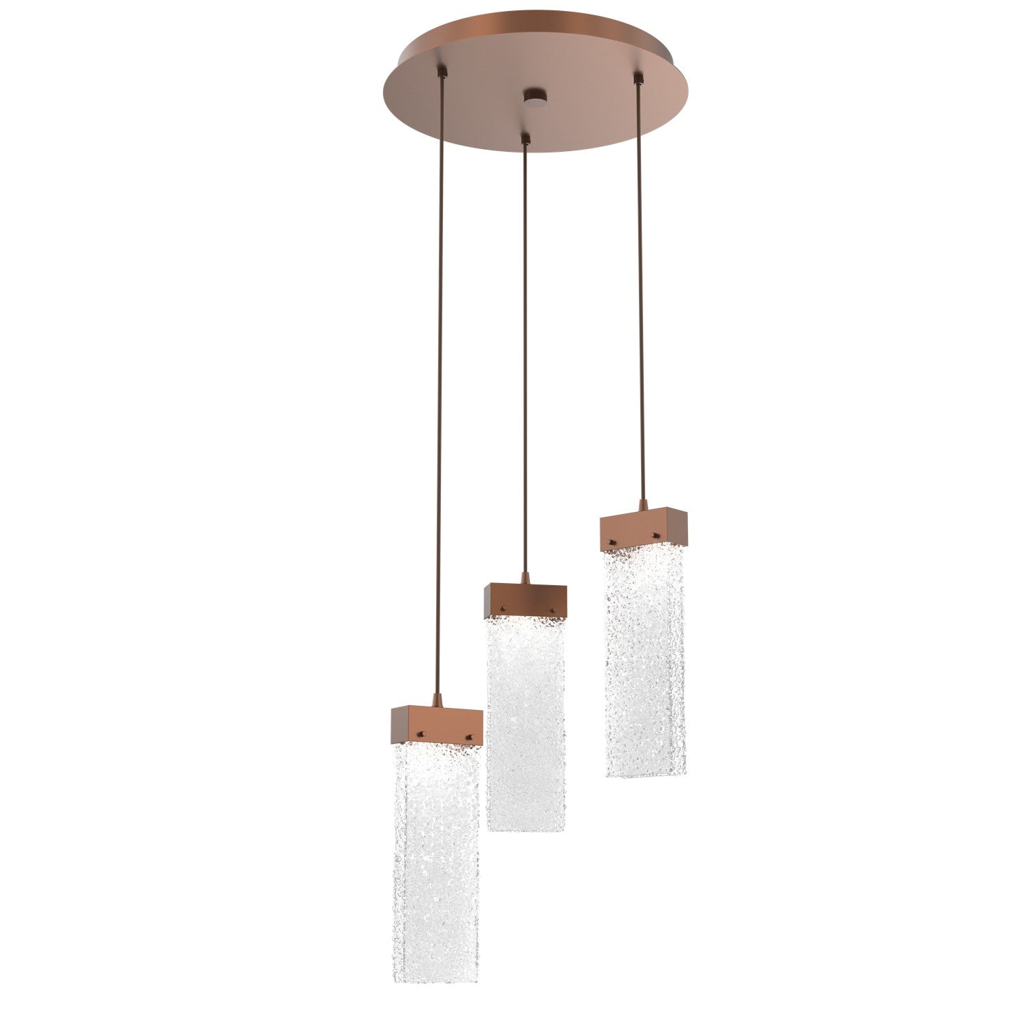 Hammerton Studio - CHB0042-03-BB-CR-C01-L1 - LED Pendant - Parallel - Burnished Bronze