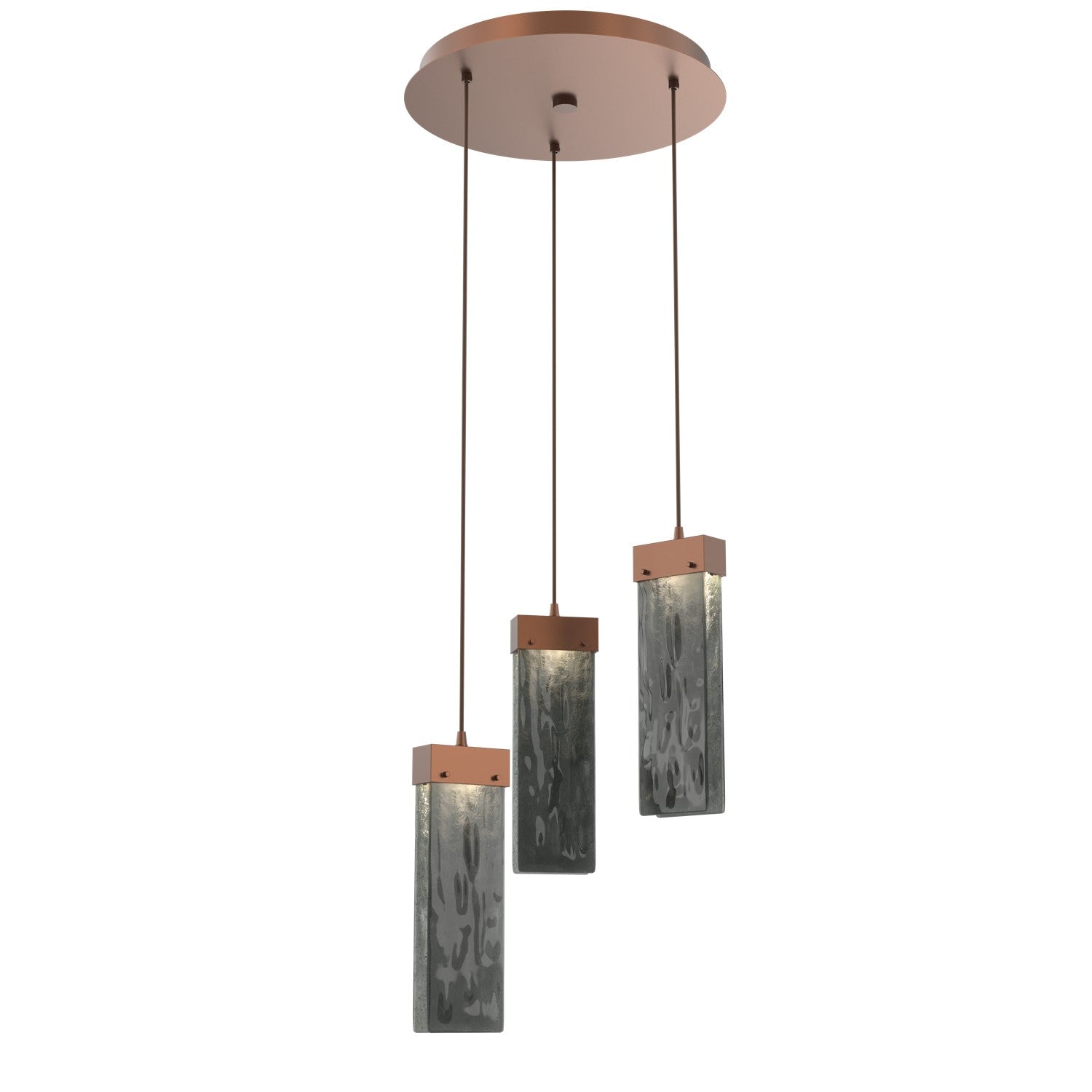 Hammerton Studio - CHB0042-03-BB-SG-C01-L1 - LED Pendant - Parallel - Burnished Bronze