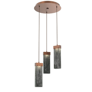 Hammerton Studio - CHB0042-03-BB-SG-C01-L3 - LED Pendant - Parallel - Burnished Bronze