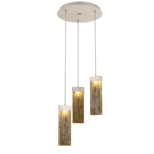 Hammerton Studio - CHB0042-03-BS-BG-C01-L1 - LED Pendant - Parallel - Beige Silver