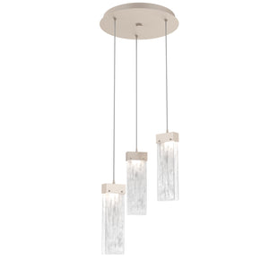 Hammerton Studio - CHB0042-03-BS-CG-C01-L1 - LED Pendant - Parallel - Beige Silver