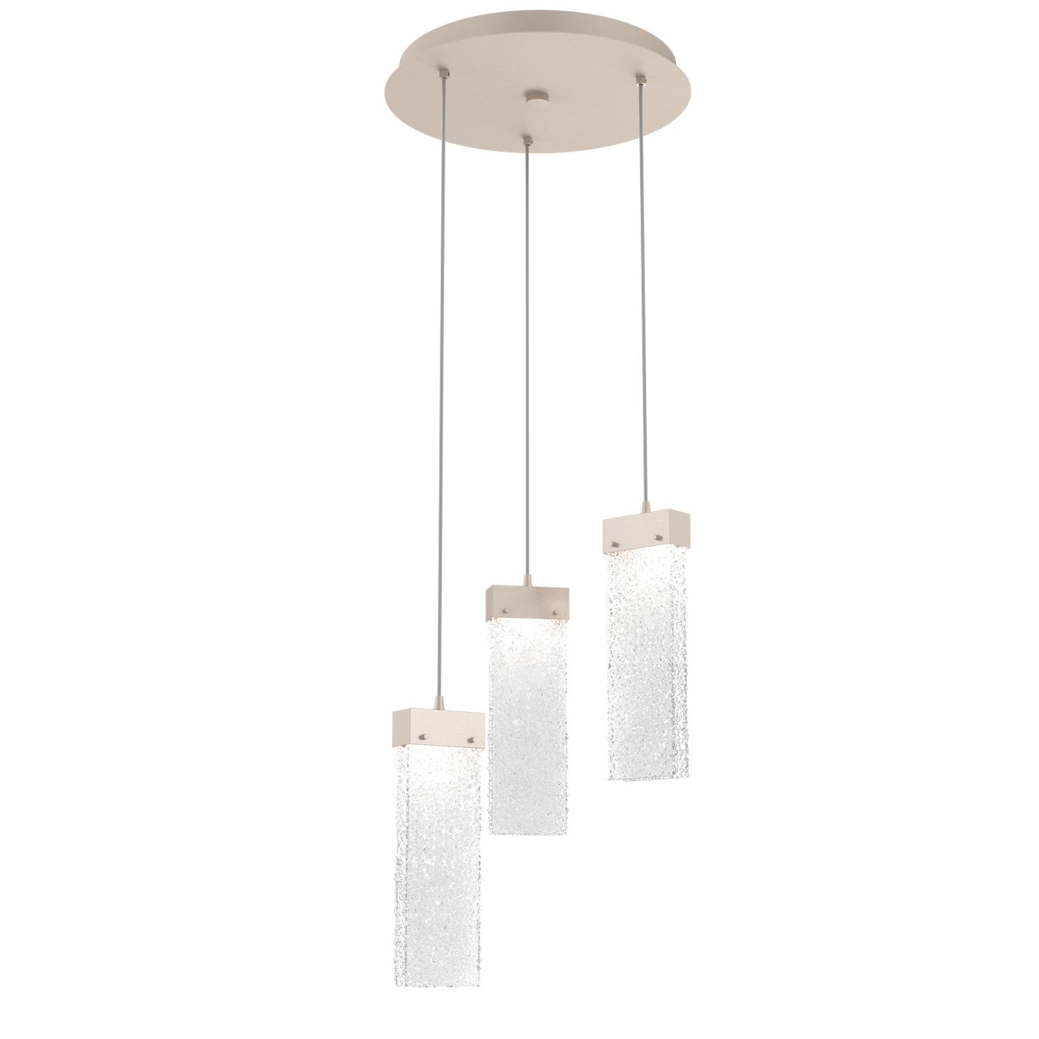 Hammerton Studio - CHB0042-03-BS-CR-C01-L1 - LED Pendant - Parallel - Beige Silver