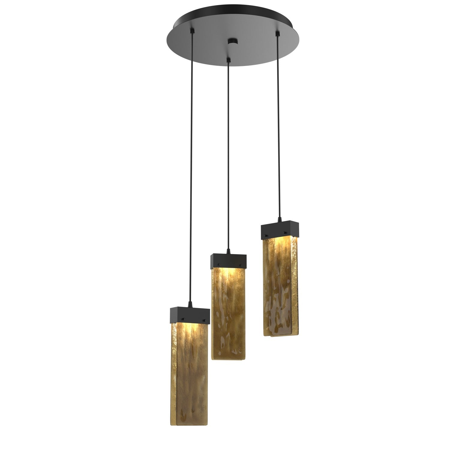 Hammerton Studio - CHB0042-03-MB-BG-C01-L1 - LED Pendant - Parallel - Matte Black