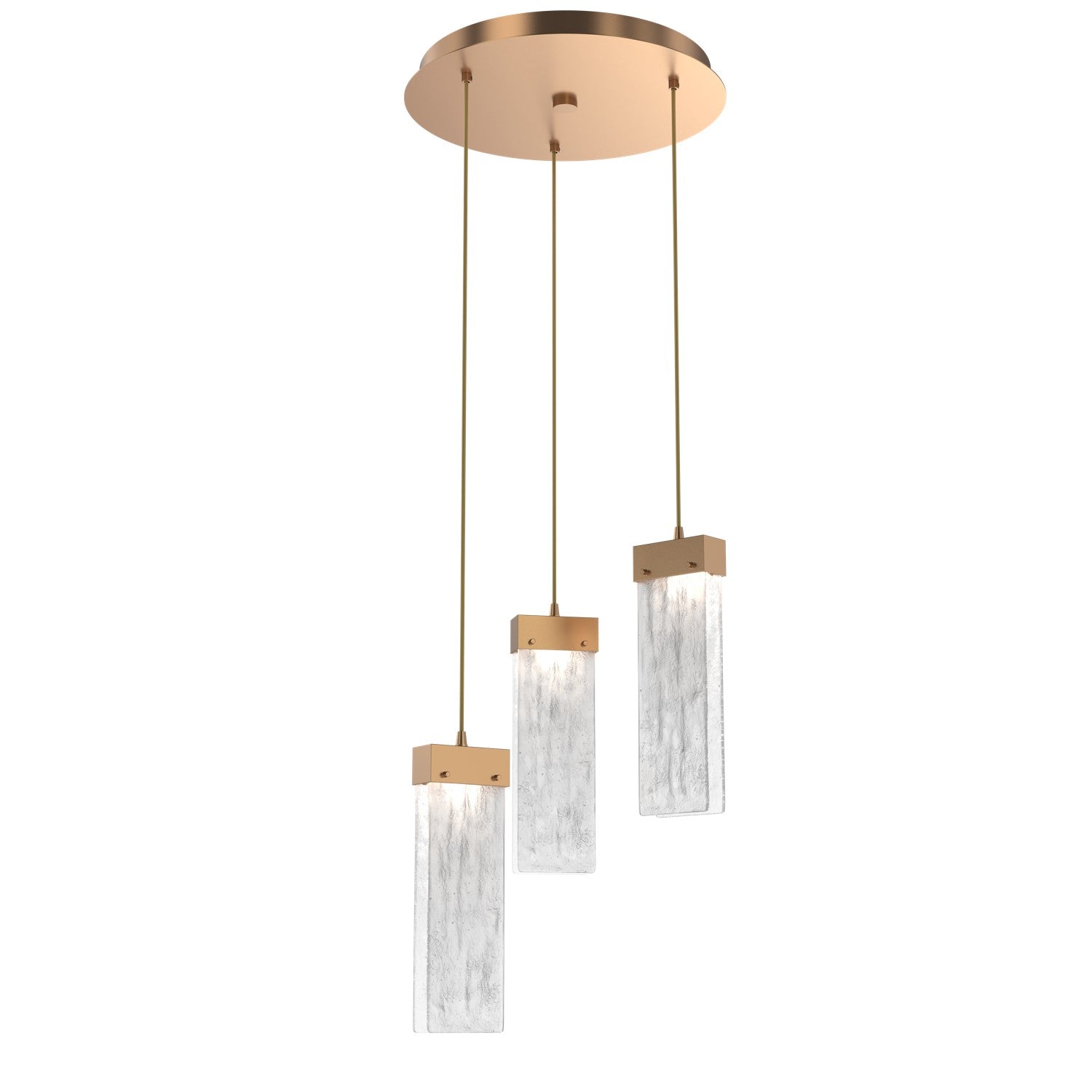 Hammerton Studio - CHB0042-03-NB-CG-C01-L1 - LED Pendant - Parallel - Novel Brass