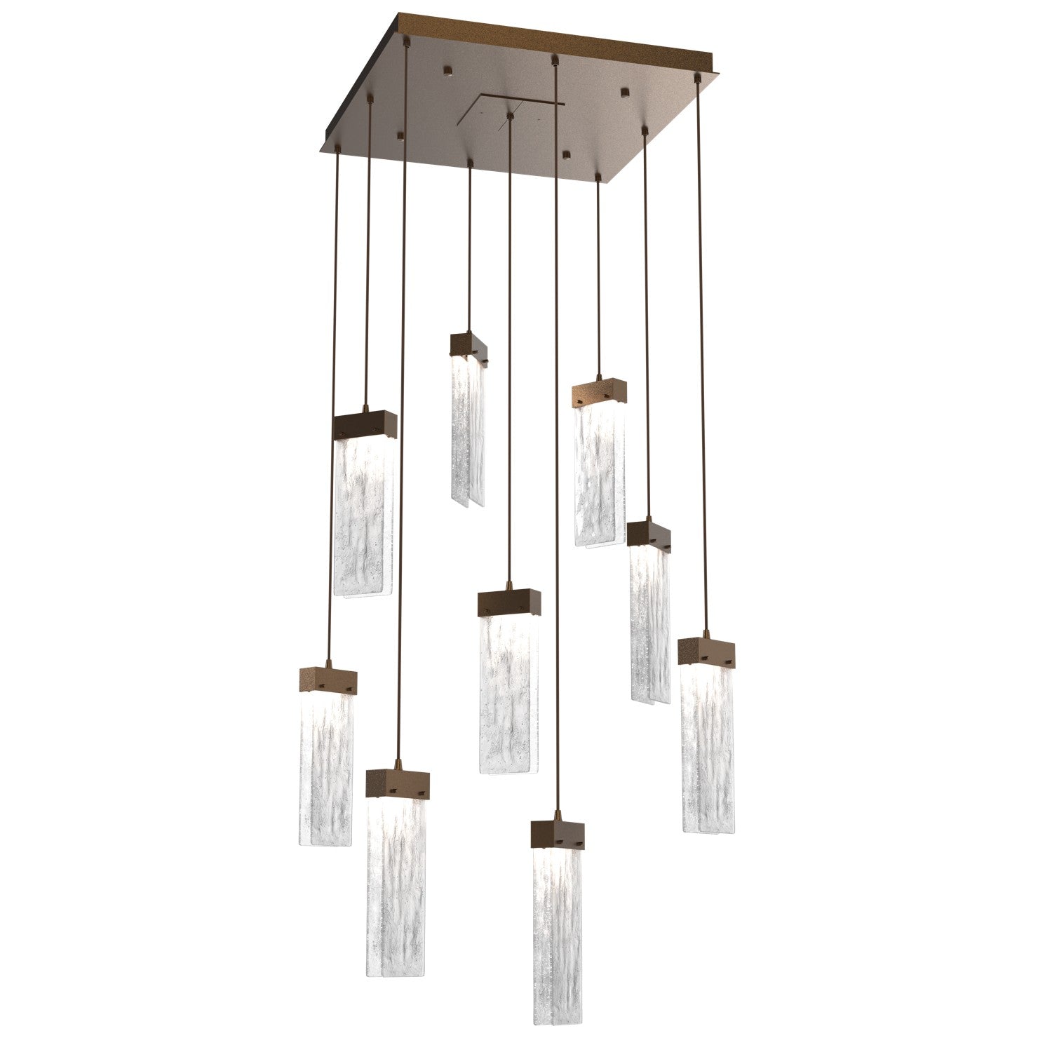 Hammerton Studio - CHB0042-09-FB-CG-C01-L3 - LED Pendant - Parallel - Flat Bronze