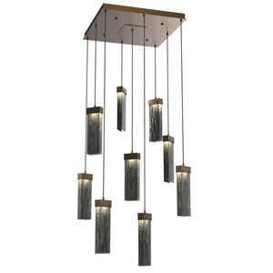 Hammerton Studio - CHB0042-09-FB-SG-C01-L1 - LED Pendant - Parallel - Flat Bronze