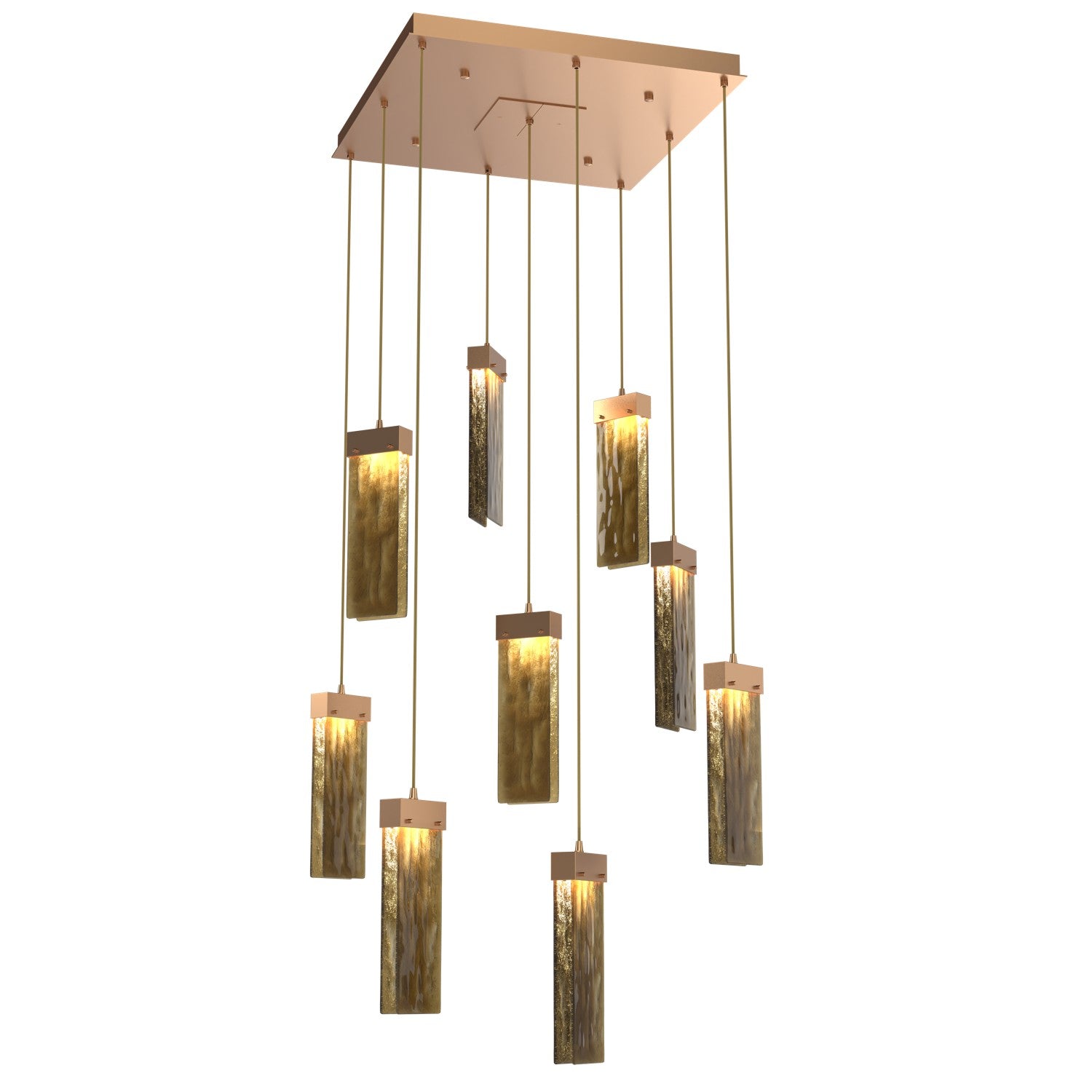 Hammerton Studio - CHB0042-09-NB-BG-C01-L3 - LED Pendant - Parallel - Novel Brass