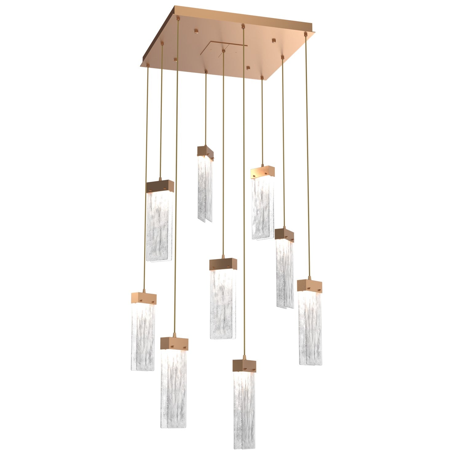 Hammerton Studio - CHB0042-09-NB-CG-C01-L3 - LED Pendant - Parallel - Novel Brass