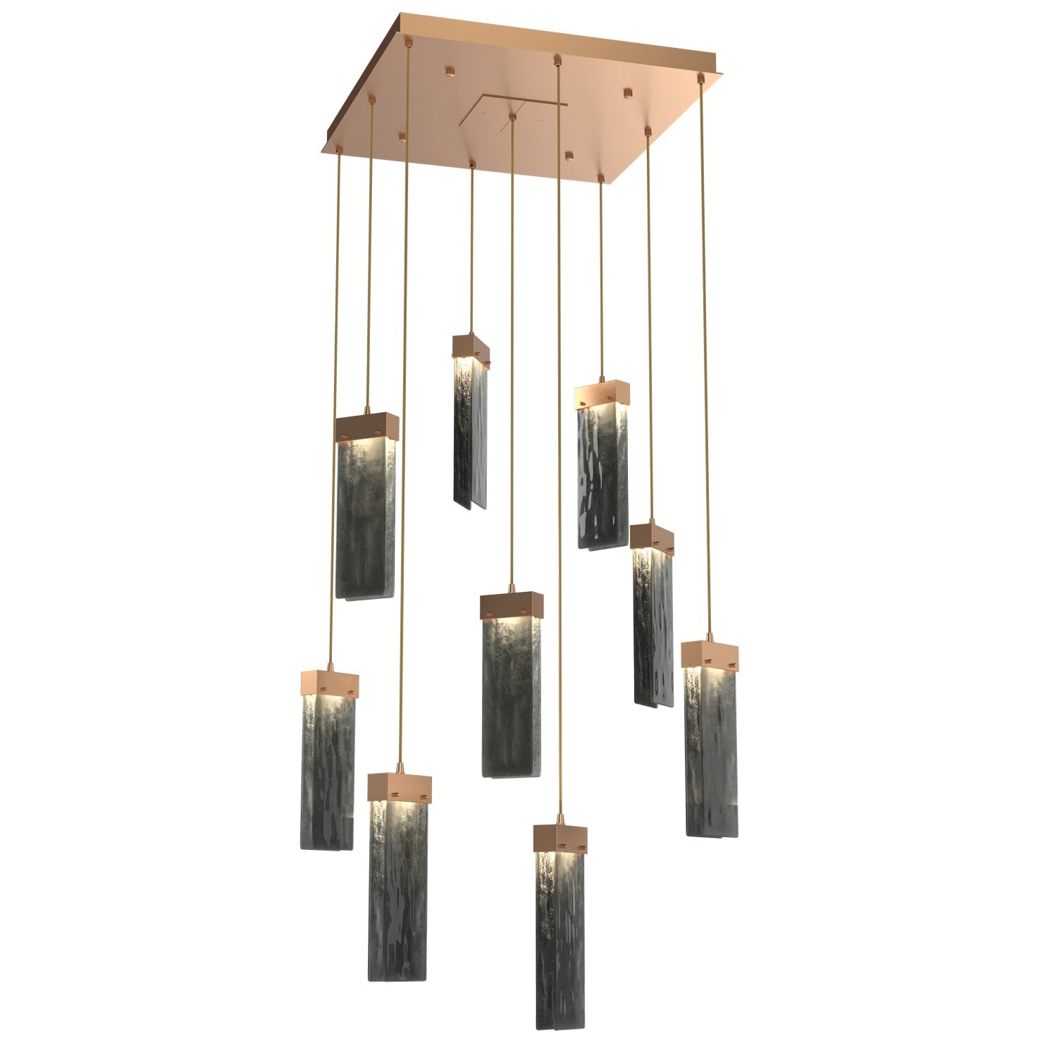 Hammerton Studio - CHB0042-09-NB-SG-C01-L3 - LED Pendant - Parallel - Novel Brass