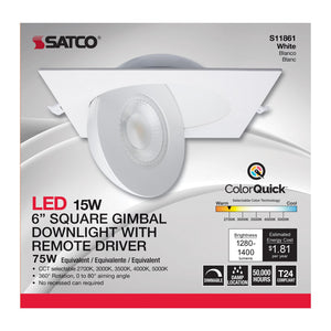 Satco - S11861 - LED Downlight - White
