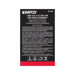 Satco - S21204 - Light Bulb - Clear