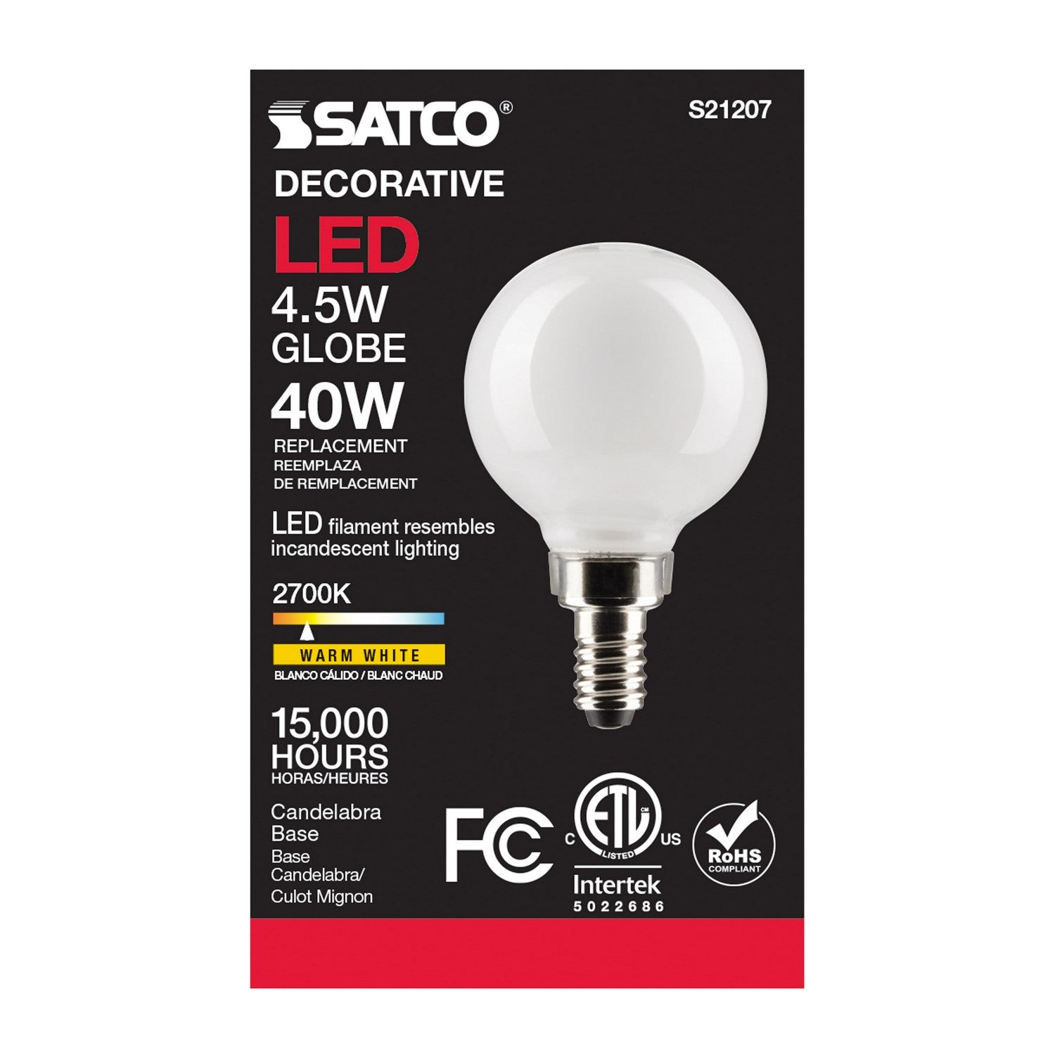 Satco - S21207 - Light Bulb - White