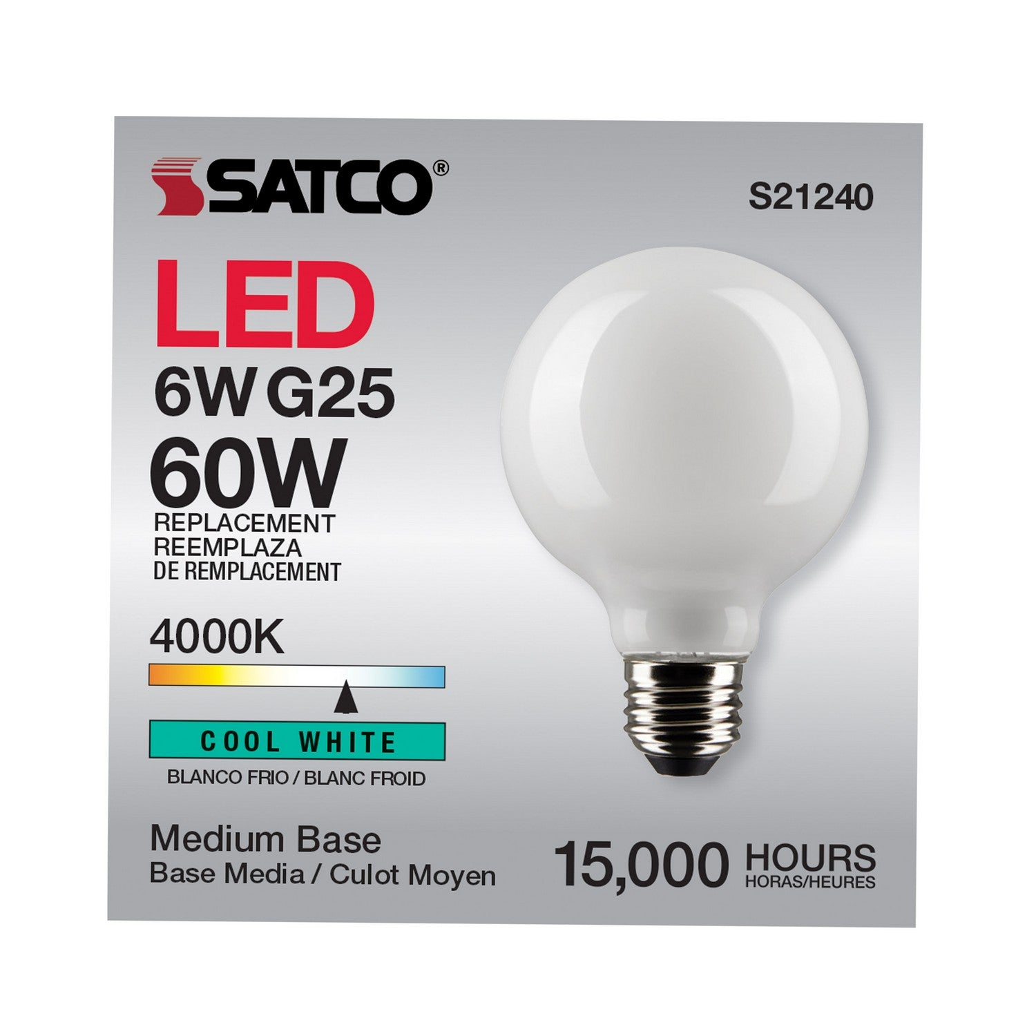 Satco - S21240 - Light Bulb - White