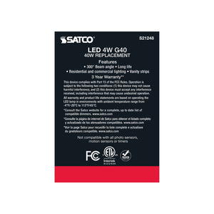 Satco - S21248 - Light Bulb - Clear