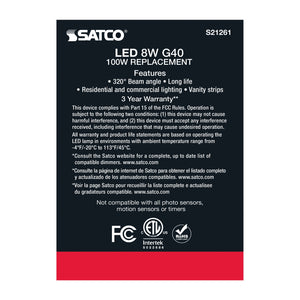 Satco - S21261 - Light Bulb - White