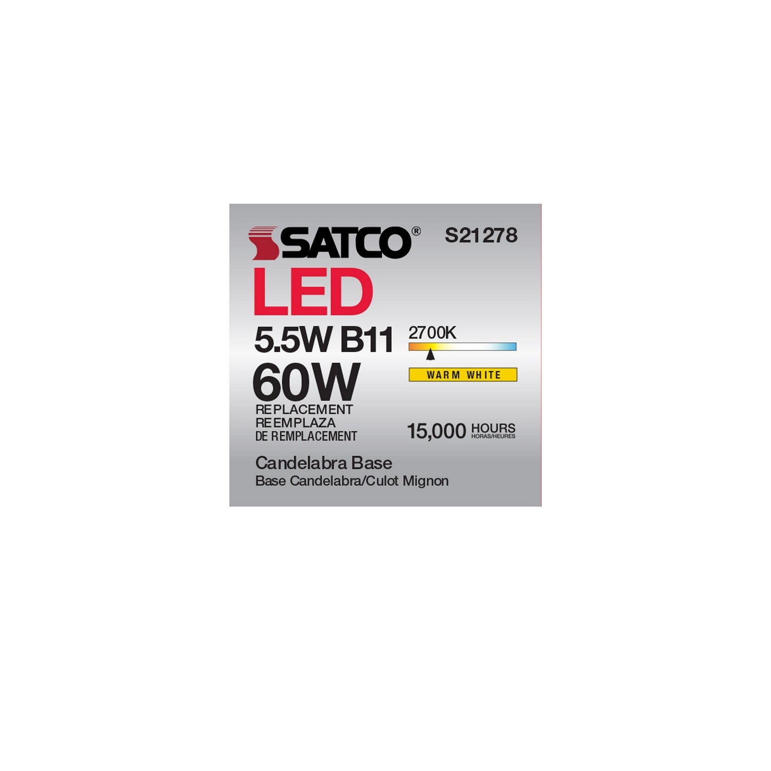 Satco - S21278 - Light Bulb - Frost
