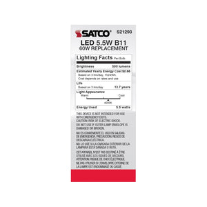 Satco - S21293 - Light Bulb - Frost