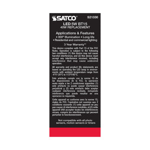 Satco - S21330 - Light Bulb - Clear