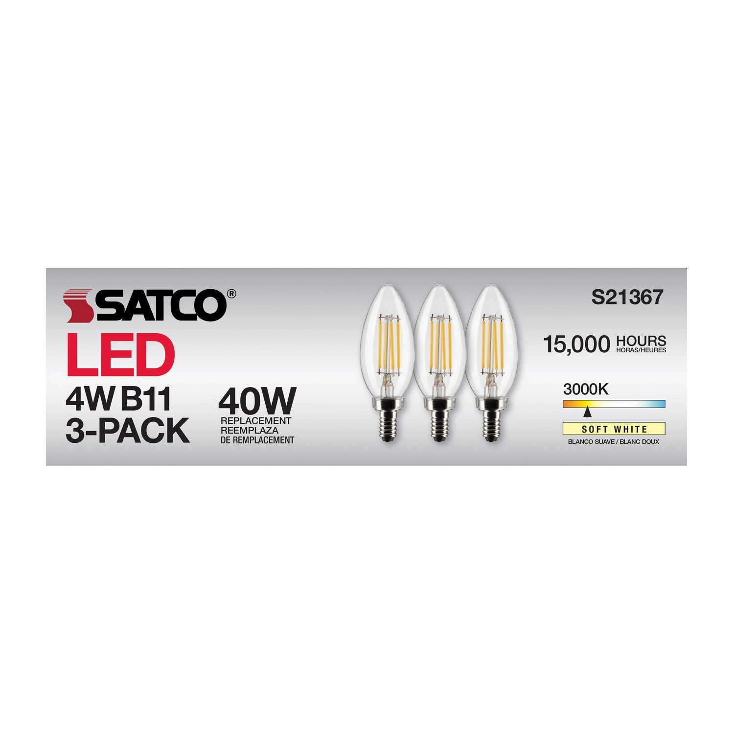 Satco - S21367 - Light Bulb - Clear