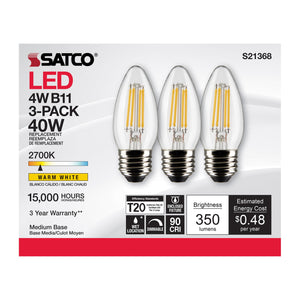 Satco - S21368 - Light Bulb - Clear
