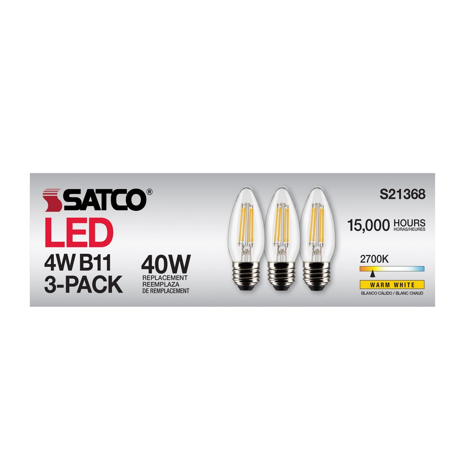 Satco - S21368 - Light Bulb - Clear