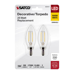 Satco - S21817 - Light Bulb - Clear