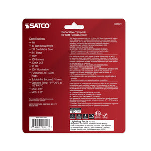 Satco - S21821 - Light Bulb - Clear