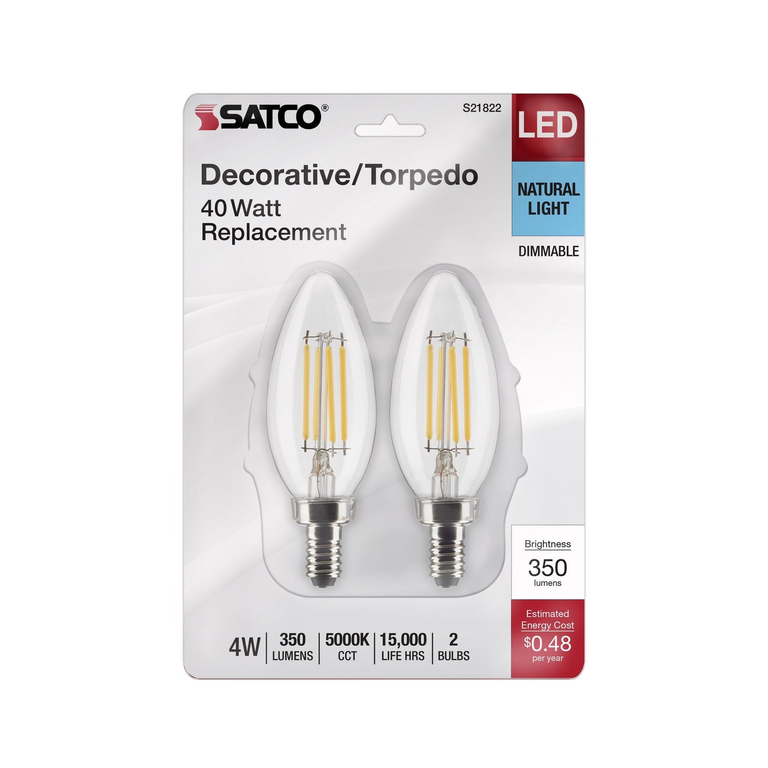 Satco - S21822 - Light Bulb - Clear