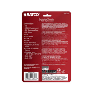 Satco - S21822 - Light Bulb - Clear