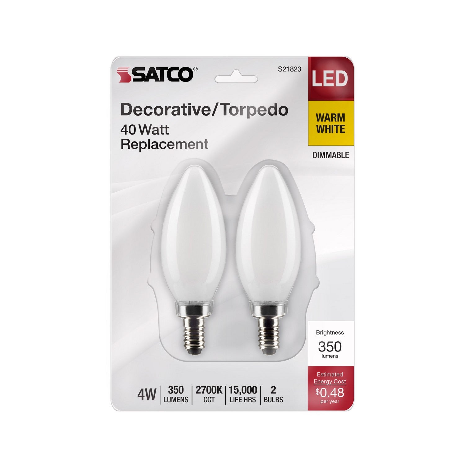 Satco - S21823 - Light Bulb - Frost