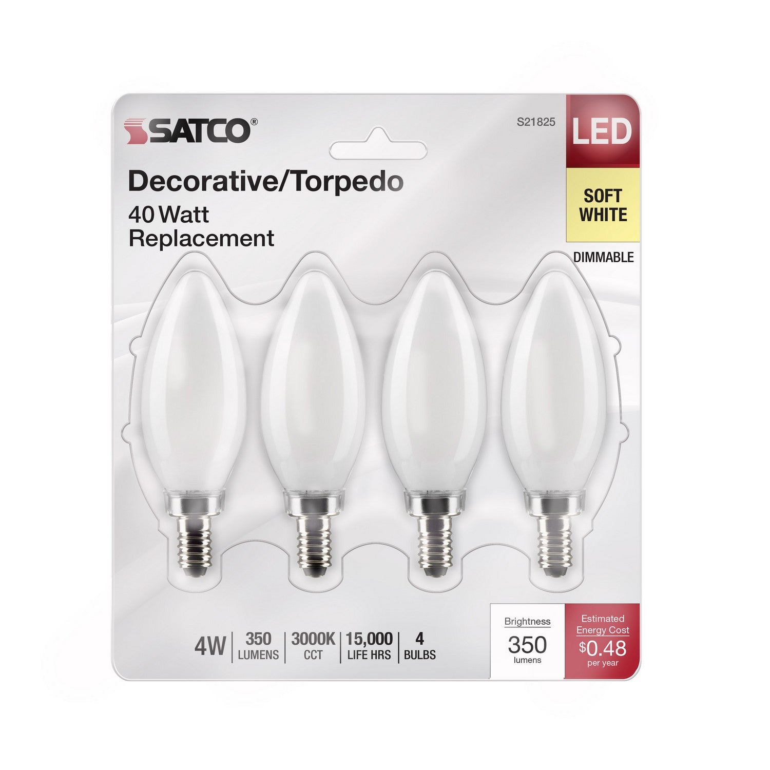 Satco - S21825 - Light Bulb - Frost