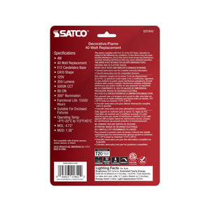 Satco - S21842 - Light Bulb - Clear