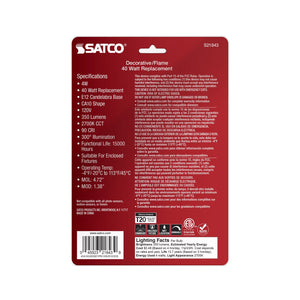 Satco - S21843 - Light Bulb - Frost