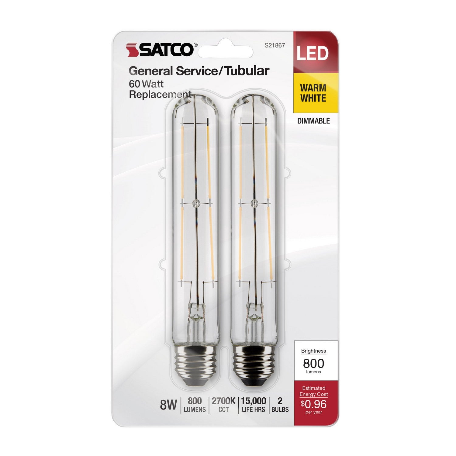 Satco - S21867 - Light Bulb - Clear