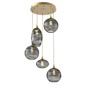 Hammerton Studio - CHB0048-05-GB-OS-C01-E2 - Five Light Pendant - Misto - Gilded Brass