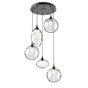 Hammerton Studio - CHB0048-05-MB-OC-C01-E2 - Five Light Pendant - Misto - Matte Black