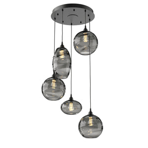 Hammerton Studio - CHB0048-05-MB-OS-C01-E2 - Five Light Pendant - Misto - Matte Black