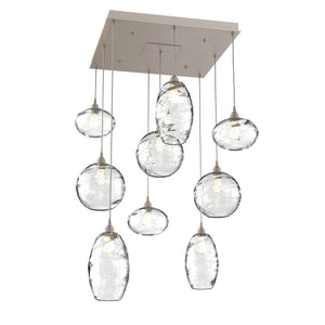 Hammerton Studio - CHB0048-09-BS-OC-C01-E2 - Nine Light Pendant - Misto - Beige Silver