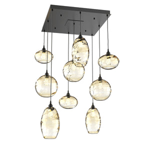 Hammerton Studio - CHB0048-09-MB-OA-C01-E2 - Nine Light Pendant - Misto - Matte Black