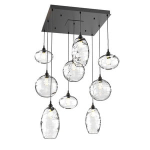 Hammerton Studio - CHB0048-09-MB-OC-C01-E2 - Nine Light Pendant - Misto - Matte Black