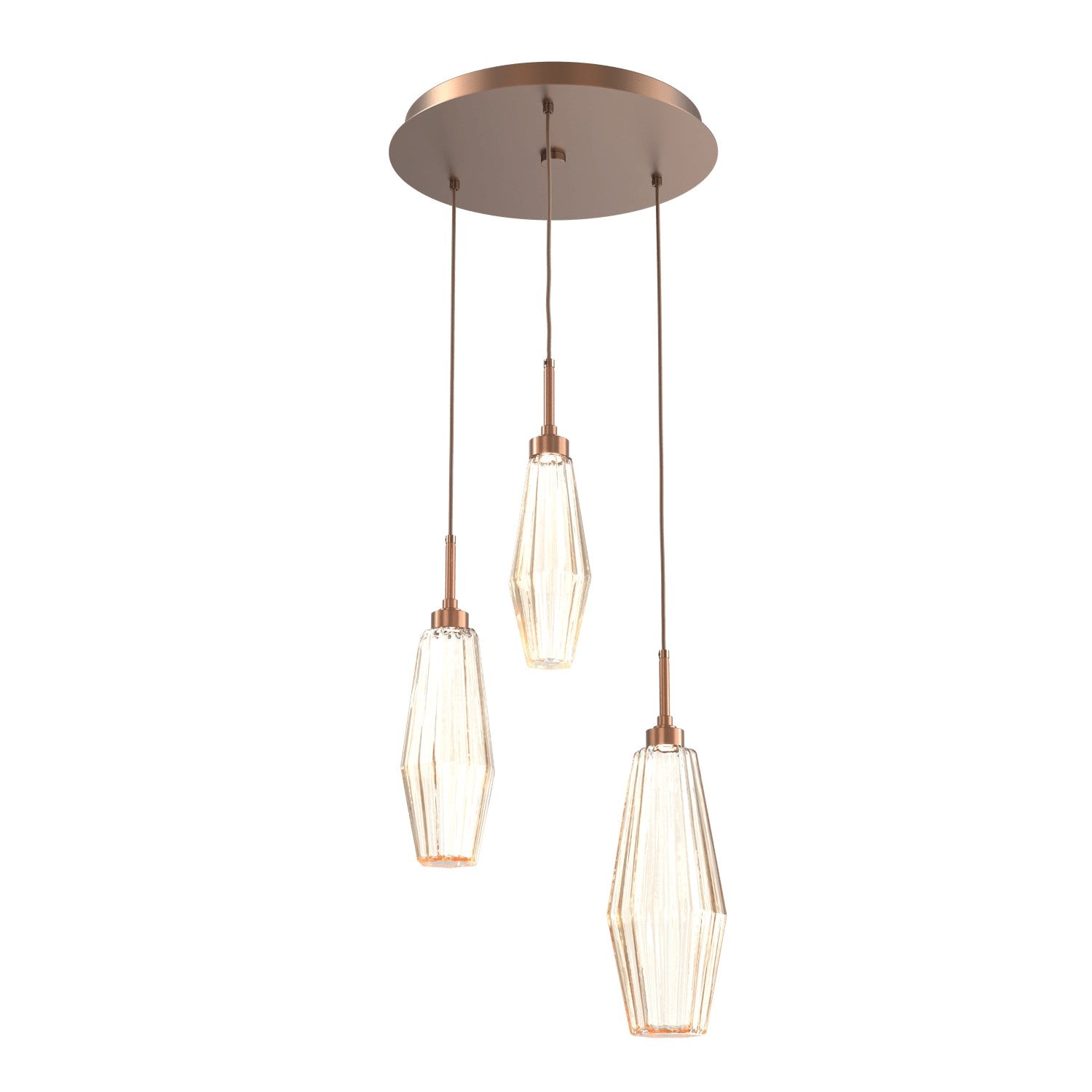 Hammerton Studio - CHB0049-03-BB-RA-C01-L1 - LED Pendant - Aalto - Burnished Bronze