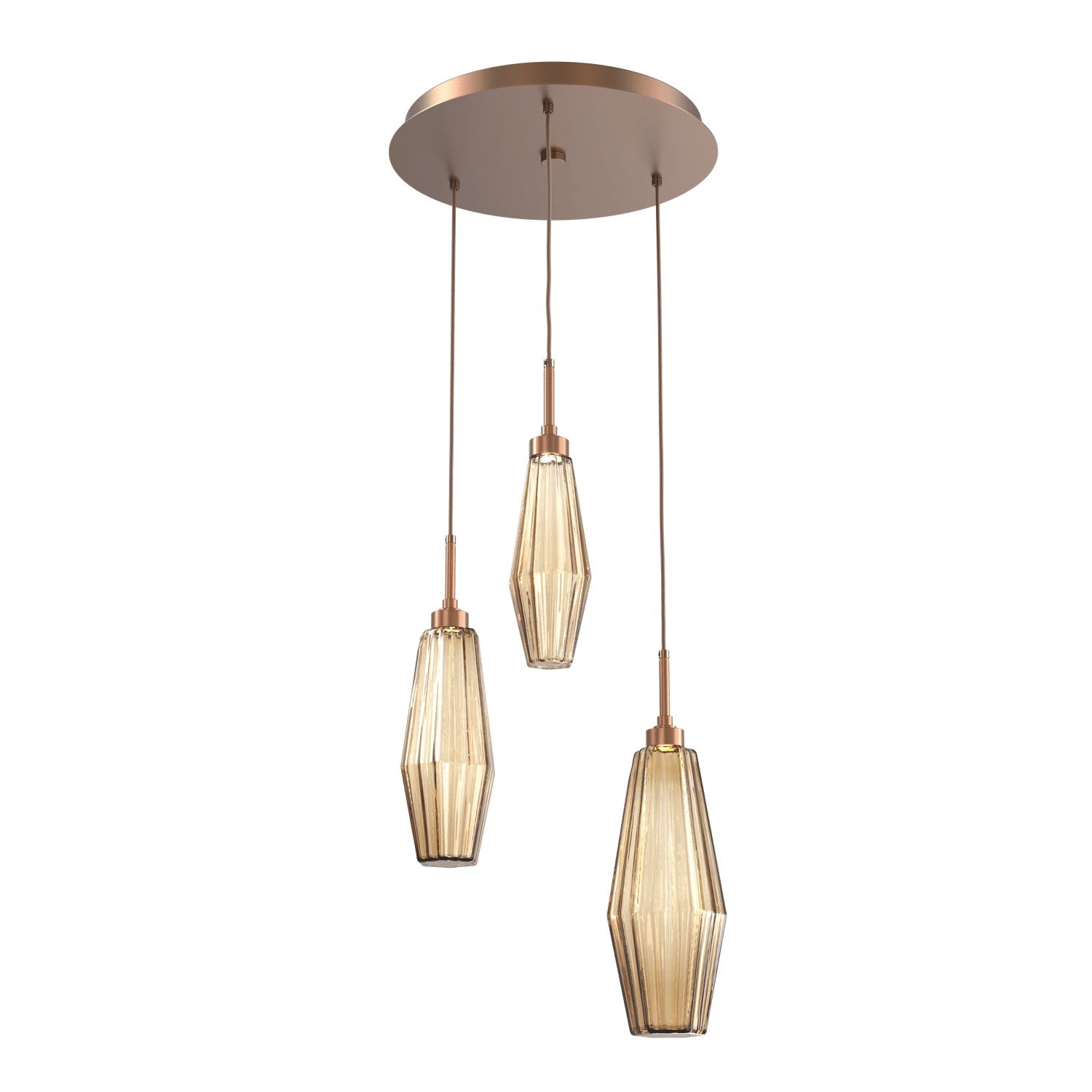 Hammerton Studio - CHB0049-03-BB-RB-C01-L1 - LED Pendant - Aalto - Burnished Bronze