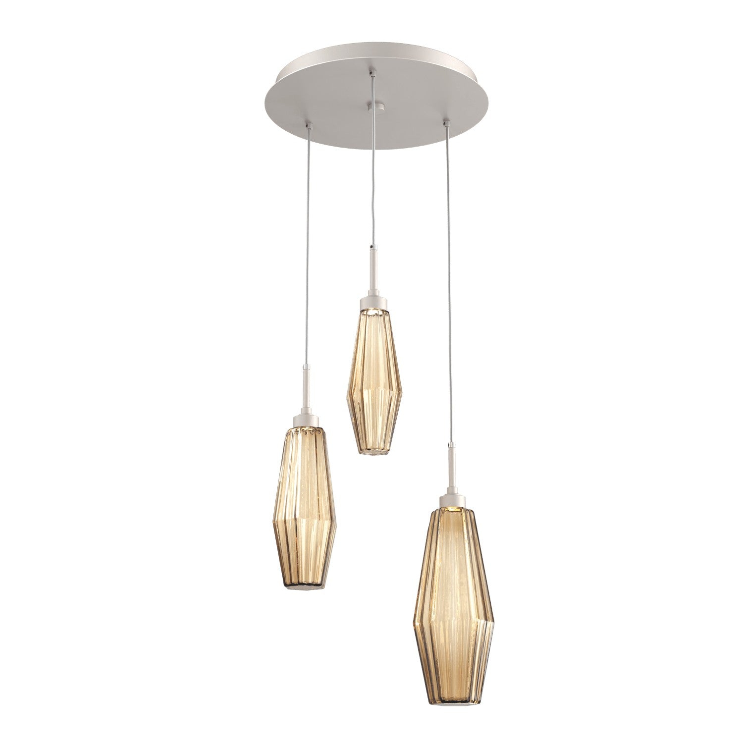 Hammerton Studio - CHB0049-03-BS-RB-C01-L1 - LED Pendant - Aalto - Beige Silver